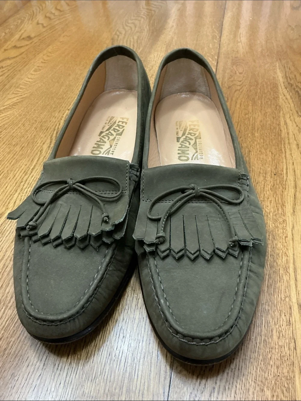 Men’s Salvatore Ferragamo brown slip on loafer. Size 10D. Barely worn! Gorgeous!